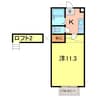 ＭＡＧＮＯＬＩＡ　ＨＯＵＳＥ 1Kの間取り