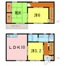 メゾネット武田 3LDKの間取り
