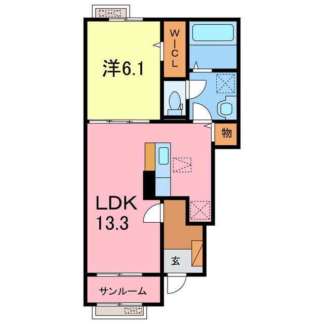 間取り図 EX.ヒルズⅠ