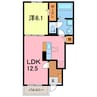 ブルースカイ野田 1LDKの間取り