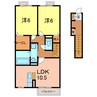 パストラル 2LDKの間取り