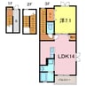 エスペランサ 1LDKの間取り