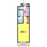 グランシュテル 1Kの間取り