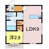 ｖｅｒｄｅ東陽 1LDKの間取り