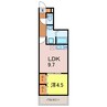 ジーメゾン知立ハリアス 1LDKの間取り