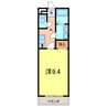 アンプルールリーブルpearfieldⅠ 1Kの間取り
