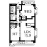 ロイヤルスクエア 2LDKの間取り