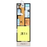 ラルーチェ 1Kの間取り