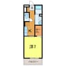 ラルーチェ 1Kの間取り