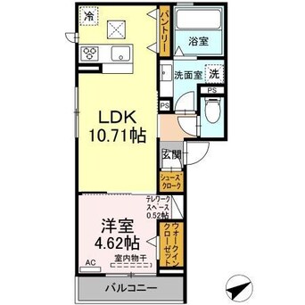 間取図 ソレイユ北部