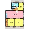 東海道本線/東刈谷駅 徒歩8分 3階 築43年 3LDKの間取り