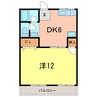 エクセレンス横山 1DKの間取り