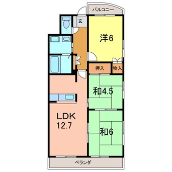 間取図 マンションリバーストーン