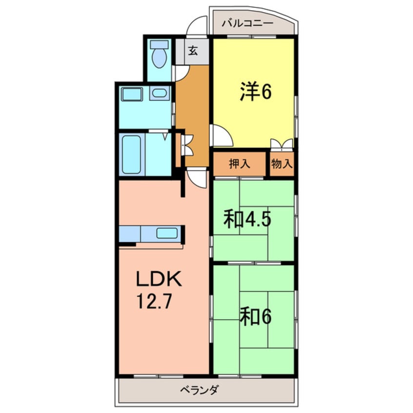 間取図 マンションリバーストーン
