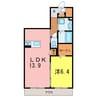 ターナＳｕｍｉｙｏｓｈｉ 1LDKの間取り