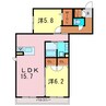 ターナＳｕｍｉｙｏｓｈｉ 2LDKの間取り