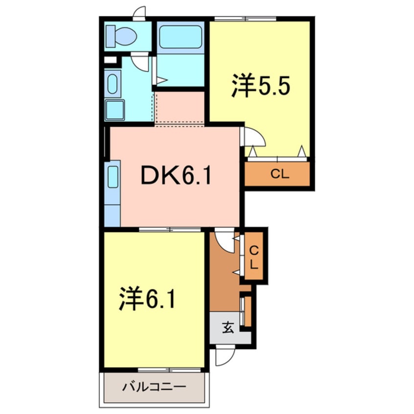 間取図 メゾンスターブルⅡ