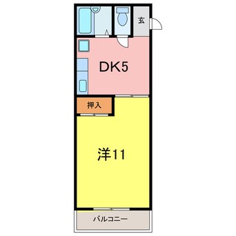 間取図 エブリワン西棟