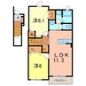 ビバーチェ 2LDKの間取り
