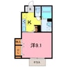 愛知環状鉄道/北野桝塚駅 徒歩29分 1階 築浅 1Kの間取り