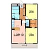 ラピュタ 2LDKの間取り