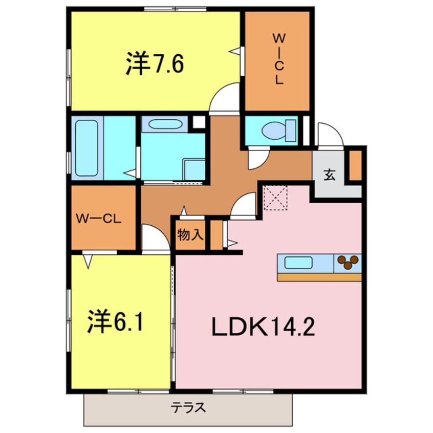 間取図 プラザセレステＢ