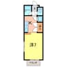 あすなろ 1Kの間取り