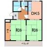 ハイツ神田 2DKの間取り
