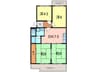 第二マンション鈴木 B棟 4DKの間取り
