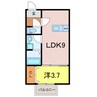 LECOCON刈谷 1LDKの間取り