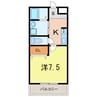 ＴＩＥＲＲＡ安城 1Kの間取り