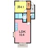 CASA　SERENA 1LDKの間取り
