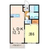 ソレイユハイム 1LDKの間取り