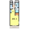 グラース青山 1Kの間取り