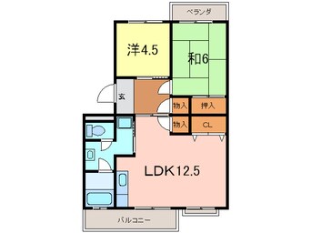 間取図 コーポ鳥山