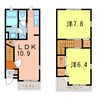 プリマヴェーラ 2LDKの間取り