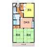 マンション豊泉 3DKの間取り