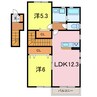 土筆 2LDKの間取り