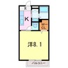 パークサイド里町館Ｓ棟 1Kの間取り