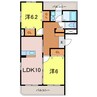 スクエアハウス 2LDKの間取り