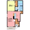 スカーハイツC 1LDKの間取り