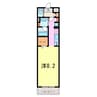 dwell常楽　住吉 1Kの間取り