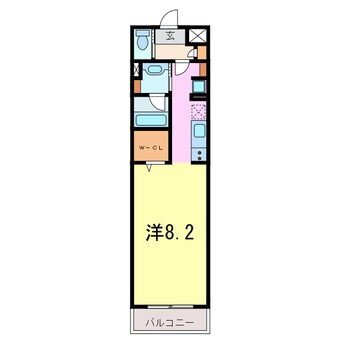 間取図 dwell常楽　住吉