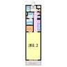 dwell常楽　住吉 1Kの間取り