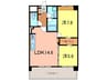 サンコートＴＳＵＩＪＩ 2LDKの間取り