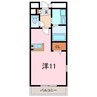 ヴィクトリー 1Rの間取り