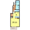クラーベルⅡ 1Rの間取り