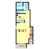 エスポワール梅ノ木北館 1Rの間取り