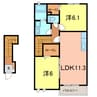 ボナールM＆S 2LDKの間取り