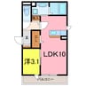 GRAND D-room.h 1LDKの間取り